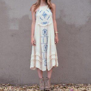 Free People Diamonds in the Sky Midi Dress Size Small